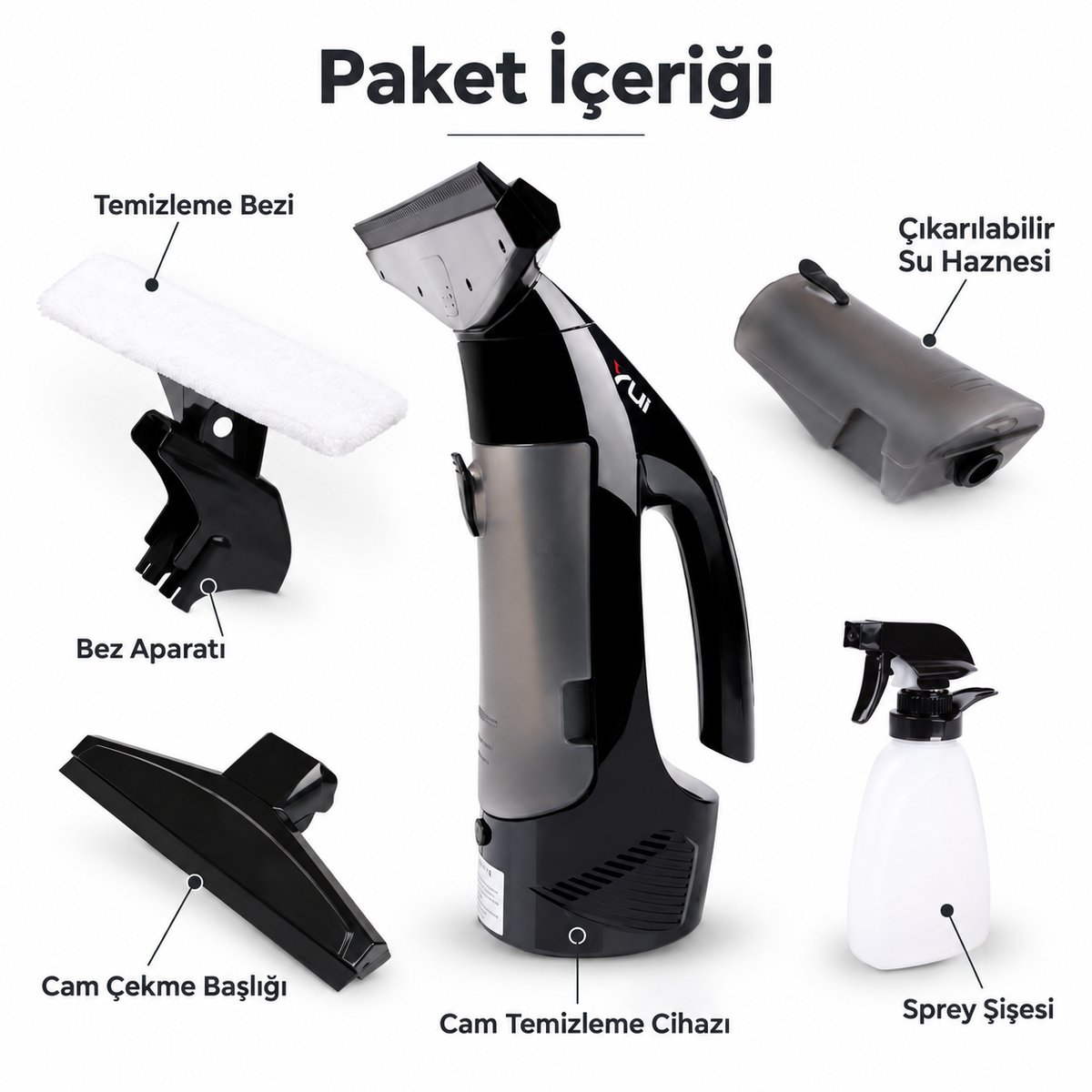 2 Yıl Garantili Cam Temizleme Makinesi