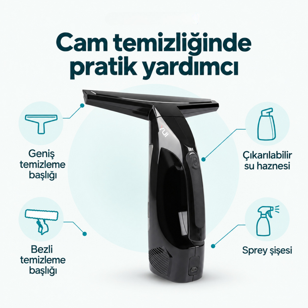 2 Yıl Garantili Cam Temizleme Makinesi